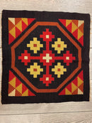 Small Mexican Hand Woven Kilim Rug 19''x19''