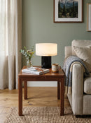 Small Solid Alabaster Table Lamp