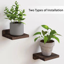 GobekUsa Small Wood Floating Shelves 4-Pack