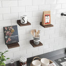 GobekUsa Small Wood Floating Shelves 4-Pack