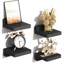 GobekUsa Small Wood Floating Shelves 4-Pack