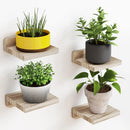 GobekUsa Small Wood Floating Shelves 4-Pack