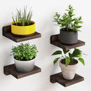 GobekUsa Small Wood Floating Shelves 4-Pack
