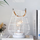8.5" Tall Battery Powered Outdoor Table Lamp Black by JHY DESIGN