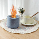 4.3"x3.5"Round Gray Mini Fire Pit by JHY DESIGN