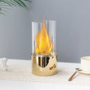 5”x9.5” Gold Stainless Steel Tabletop Fireplace by JHY DESIGN