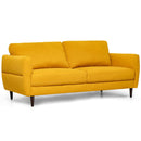 72 Inch Small Fabric Loveseat Sofa Couch with Wood Legs by LJGDeals