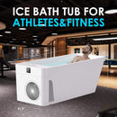 CSC Smart 1-Piece Freestanding Full-Body All-In-One Cold Plunge Tub With Built-In Water Chiller (SAK56280)