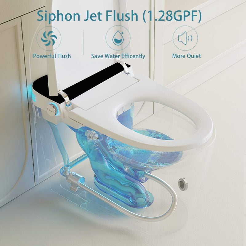 Smart Auto Dual Flush Tankless Toilet With Heated Bidet, Auto Open And Close (SAK37415)