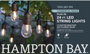 SmartYard 24 Ft. Waterproof LED String Light, 12 bulbs Plug-In