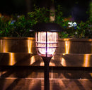 SmartYard Grill Solar LED Pathway Lights - Oil-rubbed Bronze 8 Pack-10 Lumen