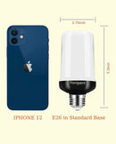 SmartYard LED Flame Light Bulb, 4 Modes Flickering Light Bulbs with Upside Down Effect (4-Pack)