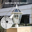 SmartYard LED Post Solar Light 22’ Outdoor,Dusk to Dawn Vintage Street Lights, 300LM, 2700K,Cast Aluminum