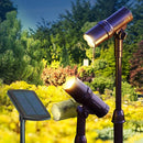 SmartYard Smart Focus 100/65 Lumen Spot Light with Remote Solar Panel, 2-pack