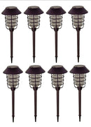 Smartyard Solar LED Large Pathway Lights Oil Rubbed Bronze 8-Pk