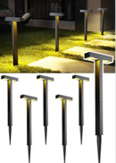 SmartYard Solar Modern Pathway Lights, 4 Pack -15 Lumen