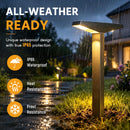 SmartYard Solar Modern Pathway Lights, 4 Pack -15 Lumen