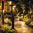 SmartYard Solar Modern Pathway Lights, 4 Pack -15 Lumen
