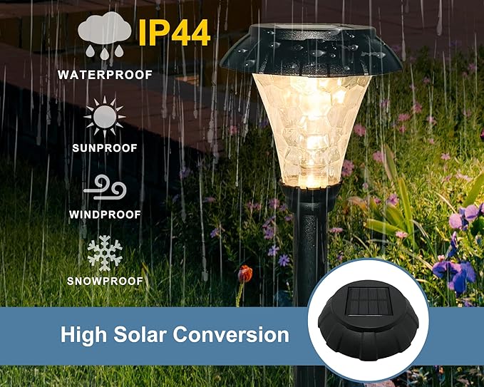 SmartYard Solar Pathway LED Lights -12 Pack  (Warm White), photo 7 of 12