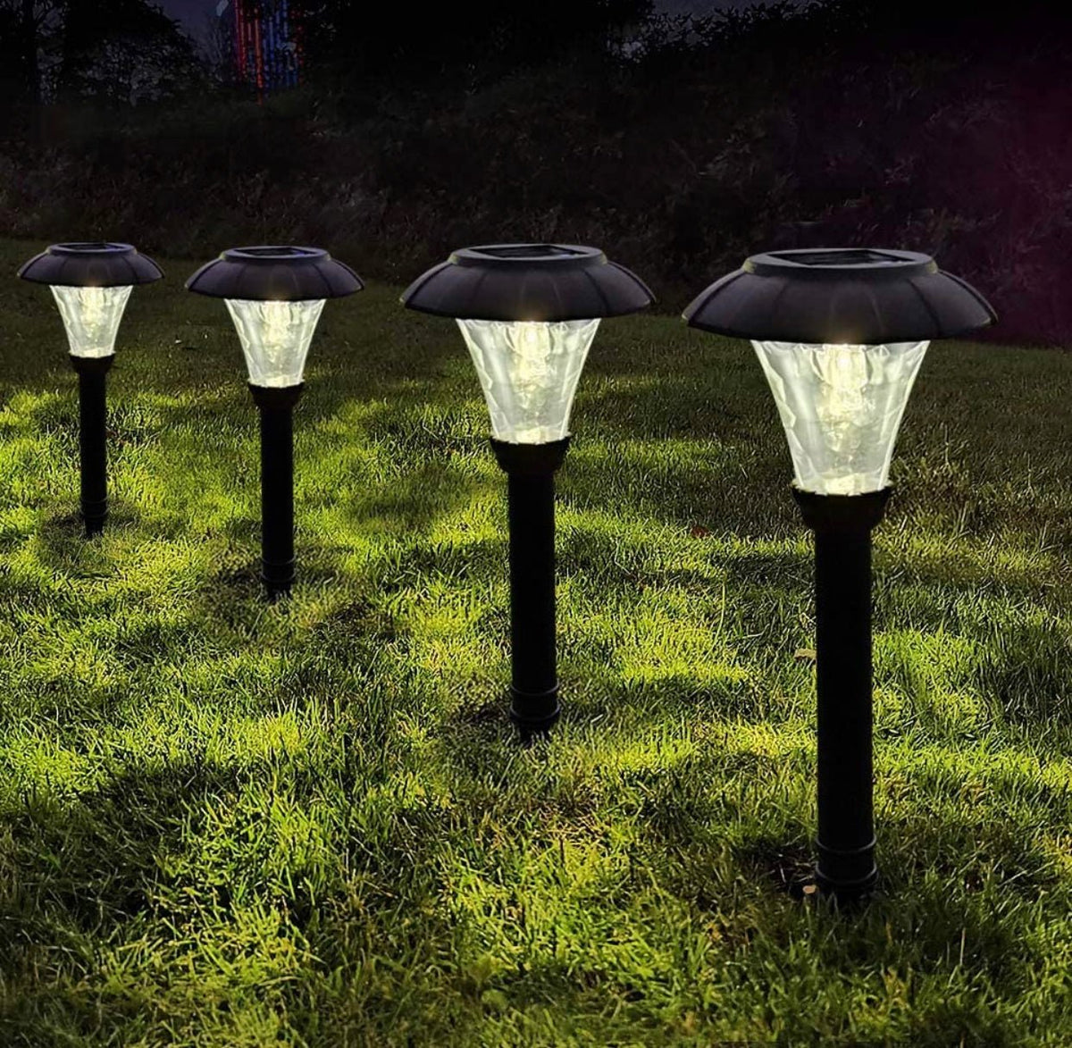 SmartYard Solar Pathway LED Lights -12 Pack  (Warm White), photo 3 of 12