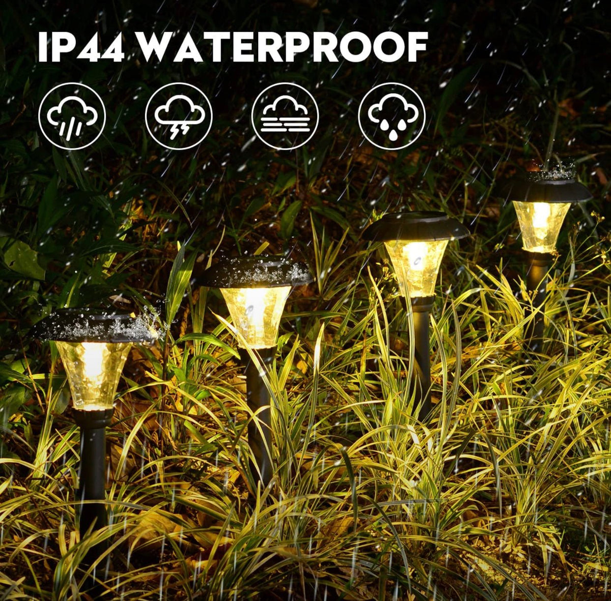 SmartYard Solar Pathway LED Lights -12 Pack  (Warm White), photo 9 of 12