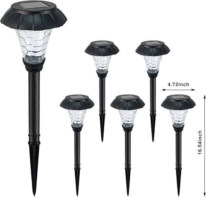SmartYard Solar Pathway LED Lights -12 Pack  (Warm White), photo 2 of 12