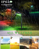 SmartYard Solar Pathway Lights, 4-Pack Color Glow LED Landscape Lighting-20 Lumen
