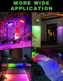 SmartYard Solar Pathway Lights, 4-Pack Color Glow LED Landscape Lighting-20 Lumen