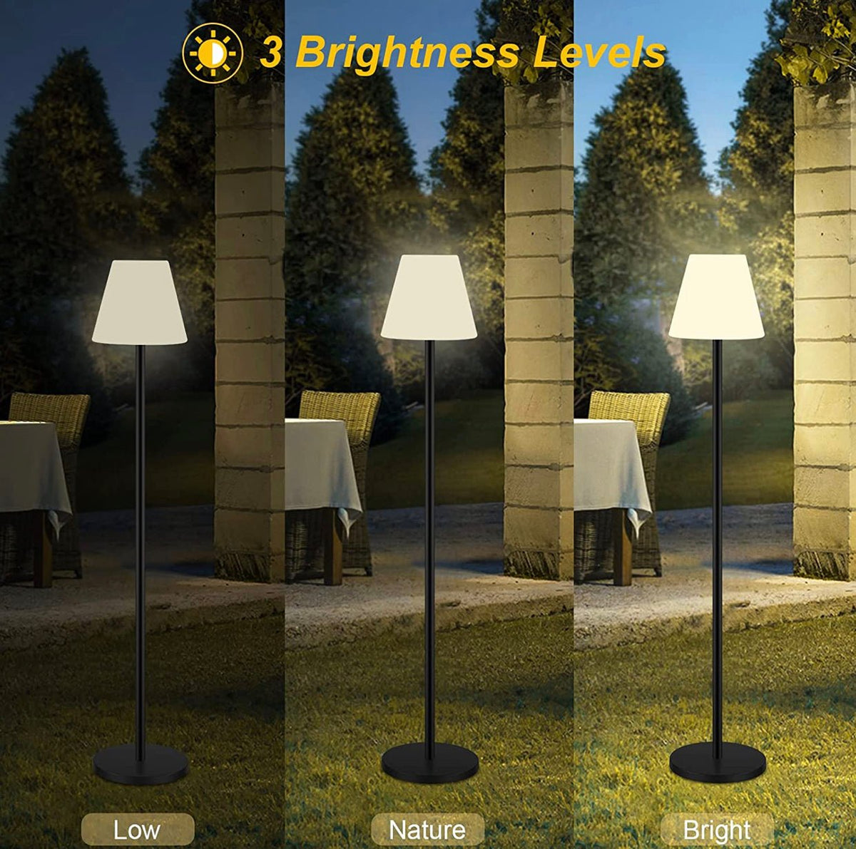 SmartYard Solar Powered Patio Lamp, photo 8 of 9