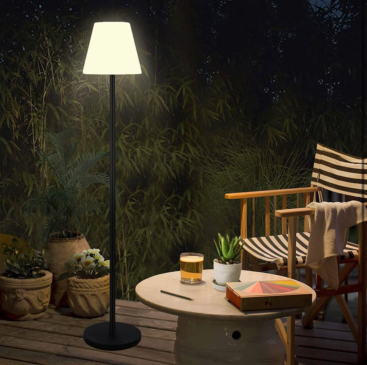 SmartYard Solar Powered Patio Lamp, photo 2 of 9