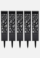 SmartYard Square Solar Bollard Pathway Lights – 35 Lumen, 5-pack