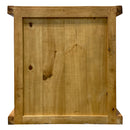 Oasis Small Rustic Dog Wood Kennel in Medium Wax