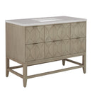 James Martin Emmeline 48" Single Bathroom Vanity, Pebble Oak