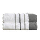 Decorative Cotton Stripe Bath Towel Set - Noelle Collection by Great Bay Home