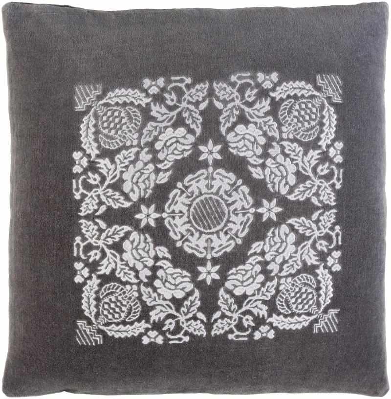 Brucht Charcoal Pillow Cover