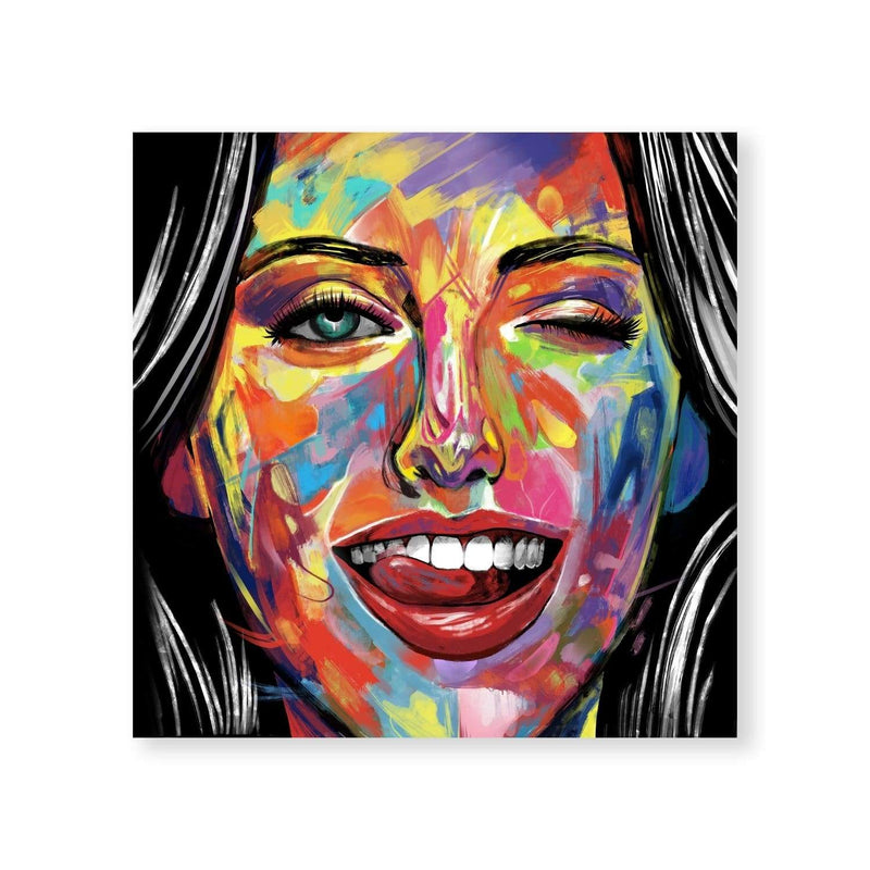 Smile and Wink Canvas