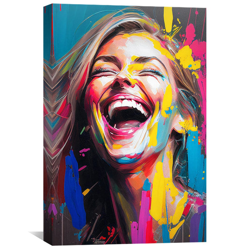 Smiling Abstract Canvas