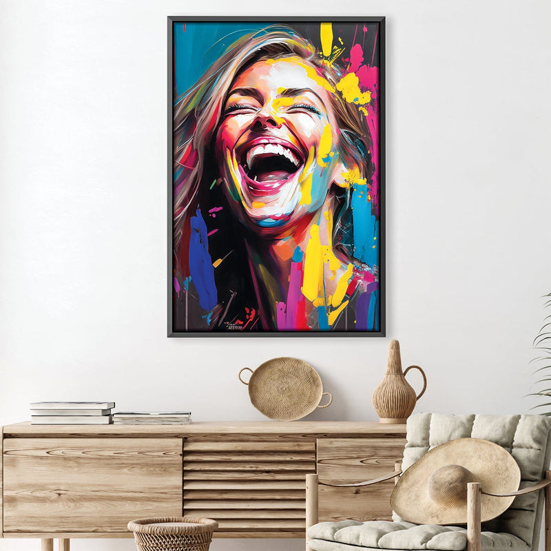 Smiling Abstract Canvas