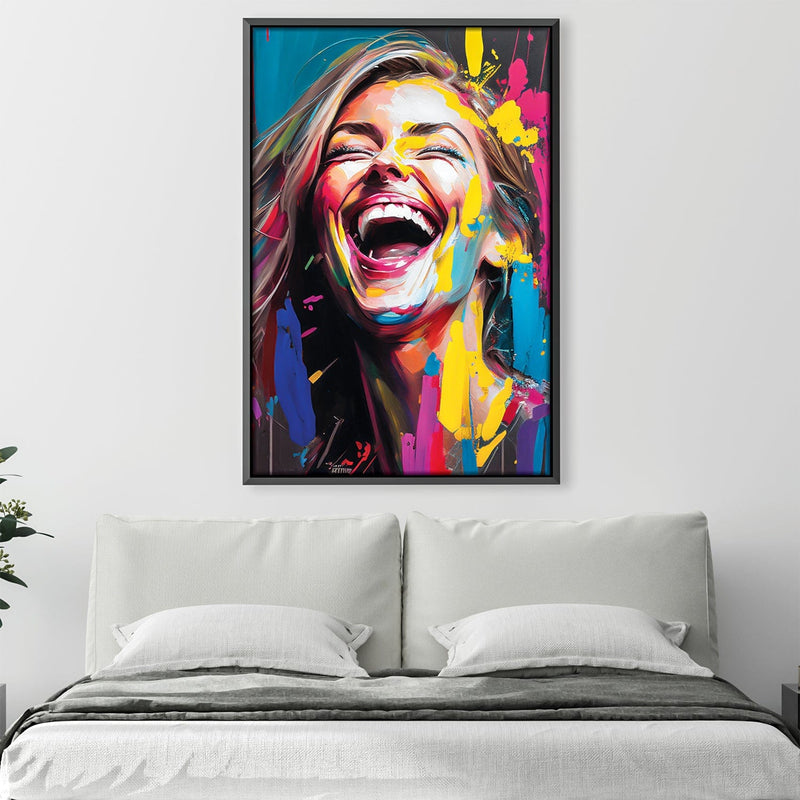 Smiling Abstract Canvas