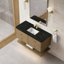 James Martin Allamari 48" Floating Single Bathroom Vanity, Dune Mist