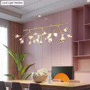 GobekUsa Smoke Grey Glass Firefly Hanging Lamp - 27-Light Island Lighting Fixture for Dining Room