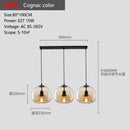 GobekUsa Glass Pendant Lights: Stylish LED Chandeliers for Dining Room, Kitchen, and Restaurant Tables