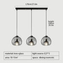 GobekUsa Glass Pendant Lights: Stylish LED Chandeliers for Dining Room, Kitchen, and Restaurant Tables