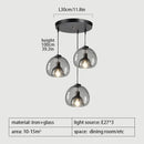 GobekUsa Glass Pendant Lights: Stylish LED Chandeliers for Dining Room, Kitchen, and Restaurant Tables