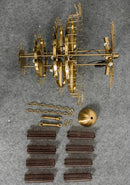Smoked Striped Glass Tube Waterfall Chandelier