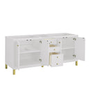 James Martin Chicago 72" Double Bathroom Vanity, Glossy White