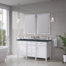 James Martin Brittany 60" Double Bathroom Vanity, Bright White