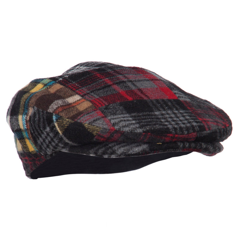 Boy's Wool Blend Patchwork Snap Ivy