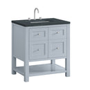 James Martin Breckenridge 30" Single Bathroom Vanity, Serenity Blue