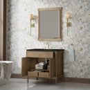 James Martin Kinnsden 36" Single Bathroom Vanity, Weathered Oak